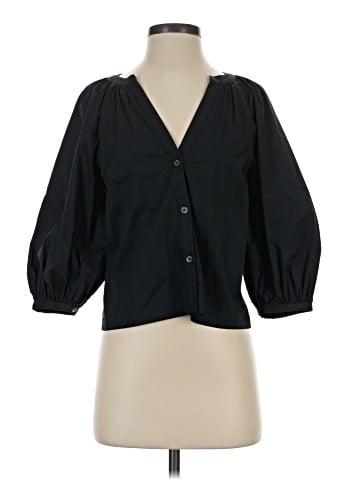 STAUD 3/4 Sleeve Button-Down Shirt (view 1)