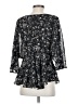 Hayden 100% Polyester Black 3/4 Sleeve Blouse Size S - photo 2