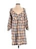 Roxy Plaid Brown Casual Dress Size XL - photo 1