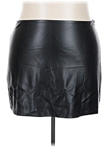 Good American Faux Leather Skirt (view 1)