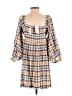 Roxy Plaid Brown Casual Dress Size XL - photo 2