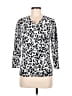 Merona Animal Print Silver Pullover Sweater Size M - photo 1