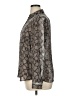 The Limited 100% Polyester Paisley Gray Long Sleeve Blouse Size XL - photo 5