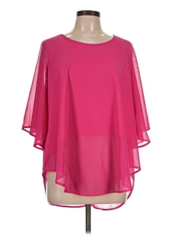 Shein Curve Short Sleeve Blouse (view 1)