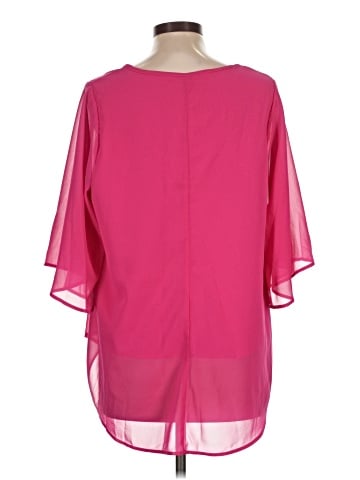 Shein Curve Short Sleeve Blouse (view 2)