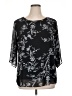 VIISHOW Black 3/4 Sleeve Blouse Size XL - photo 1
