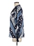 Cooper & Ella 100% Polyester Print Blue Long Sleeve Blouse Size M - photo 5