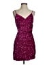 Assorted Brands Stars Burgundy Cocktail Dress Size S - photo 1