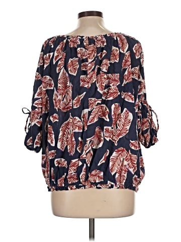 Easel 3/4 Sleeve Blouse (view 2)