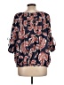 Easel Blue 3/4 Sleeve Blouse Size L - photo 2