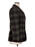 L.L.Bean Plaid Green Wool Blazer Size 10 - photo 4