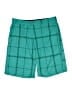 Op Plaid Teal Shorts Size 32 waist - photo 1