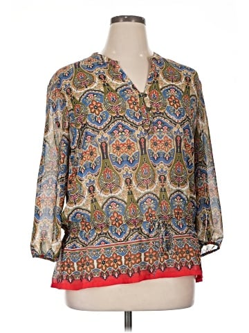 Jones New York Sport 3/4 Sleeve Blouse (view 1)