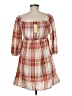 Monteau 100% Polyester Plaid Orange Casual Dress Size M - photo 2
