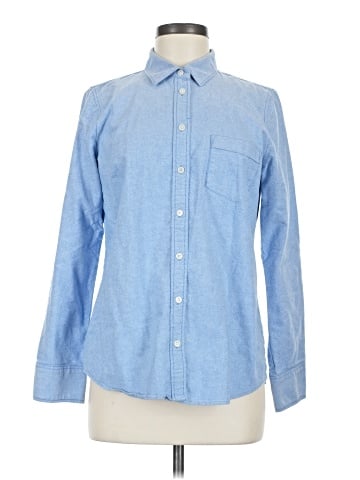 J.Crew Factory Store Long Sleeve Button-Down Shirt (view 1)