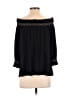 Sunday in Brooklyn Black 3/4 Sleeve Blouse Size L - photo 2