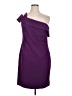 Marina Solid Purple Cocktail Dress Size 16 - photo 1