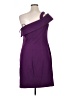 Marina Solid Purple Cocktail Dress Size 16 - photo 2
