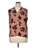 Ann Taylor 100% Polyester Brown Sleeveless Blouse Size XL - photo 1