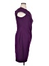 Marina Solid Purple Cocktail Dress Size 16 - photo 4
