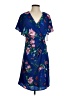 Kensie 100% Polyester Tropical Blue Casual Dress Size 4 - photo 1