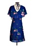 Kensie 100% Polyester Tropical Blue Casual Dress Size 4 - photo 2