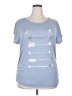 SJS Blue Short Sleeve Top Size 2X - photo 1