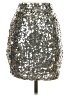 Maner 100% Polyester Metallic Silver Formal Skirt Size XS - photo 2