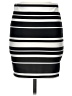 Iz Byer Stripes Black Casual Skirt Size M - photo 2