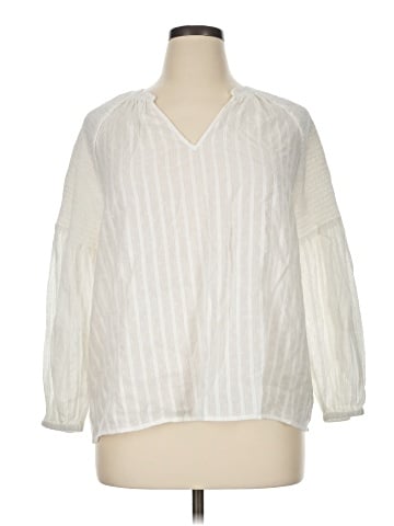 Caslon Long Sleeve Blouse (view 1)