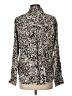 Bella Dahl 100% Rayon Animal Print Ivory Long Sleeve Blouse Size L - photo 2