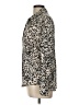 Bella Dahl 100% Rayon Animal Print Ivory Long Sleeve Blouse Size L - photo 5