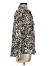 Bella Dahl 100% Rayon Animal Print Ivory Long Sleeve Blouse Size L - photo 4