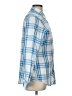 Foxcroft Plaid Blue Long Sleeve Button-Down Shirt Size 10 - photo 4