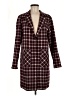 Harlyn Plaid Burgundy Coat Size M - photo 1