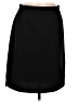 Requirements 100% Polyester Solid Black Casual Skirt Size 8 - photo 1