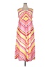 Essentials 100% Polyester Chevron-herringbone Pink Casual Dress Size 2X - photo 1