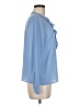 Talbots 100% Polyester Blue Long Sleeve Blouse Size 6 - photo 4