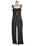 J for Justify Stripes Black Jumpsuit Size M - photo 1