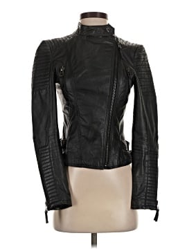 Zara Basic Faux Leather Jacket