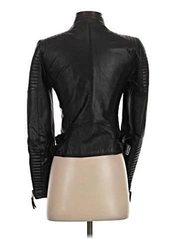 Zara Basic Faux Leather Jacket (view 2)