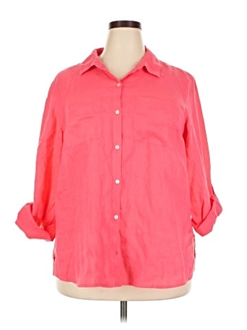 Charter Club 3/4 Sleeve Button-Down Shirt (view 1)