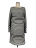 Donna Ricco 100% Polyester Stripes Gray Casual Dress Size 6 - photo 1