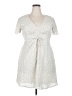 Earthbound Trading Co. 100% Polyester Ivory Casual Dress Size XXL - photo 1