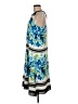CeCe 100% Polyester Print Blue Casual Dress Size 8 - photo 5