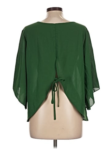 Shein Curve 3/4 Sleeve Blouse (view 2)