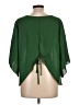 Shein Curve 100% Polyester Green 3/4 Sleeve Blouse Size 12 - photo 2