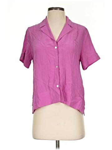 Everlane Short Sleeve Silk Top (view 1)