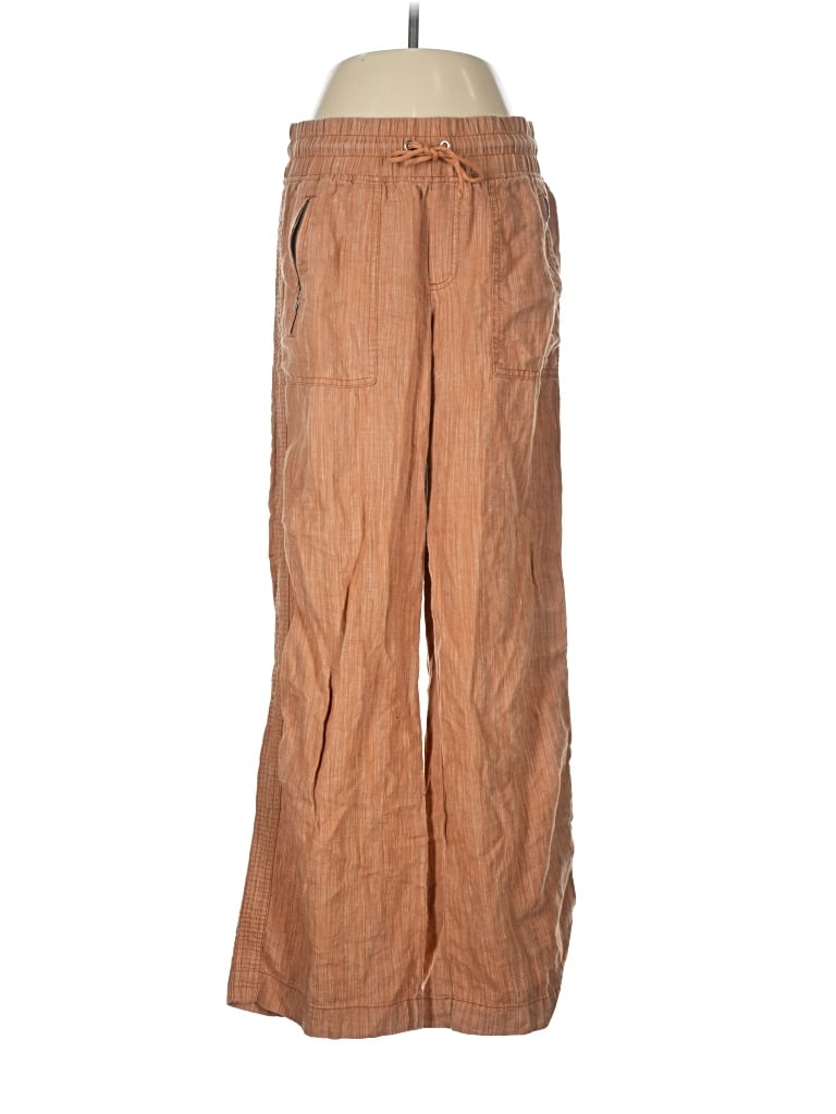 Pre-owned Athleta Linen Pants In Brown