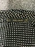 Zara Basic Polka Dots Black 3/4 Sleeve Button-Down Shirt Size M - photo 7